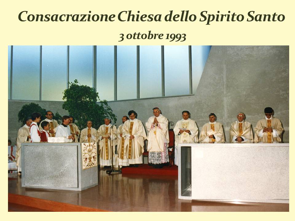 Consacrazione chiesa dello Spirito Santo